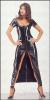 Ledapol - Umwerfendes glnzendes Lack Kleid mit Zip schwarz - Gr. L