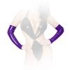 Insistline - Elegante Datex Armstulpen / Handschuhe mit Zip lila - Gr. S