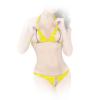 Insistline - Ultraknapper Datex Bikini mit Zierkettchen gelb - Gr. S