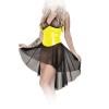 Insistline - Corsagen Datex Kleid mit Tll-Rock gelb - Gr. S