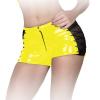 Insistline - Hautenge Datex Hotpants mit Schnrung gelb - Gr. S