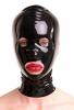 Anita Berg - Latex Maske mit runden ffnungen schwarz - Gr. S