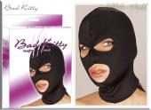 Bad Kitty - Gothic Kopfmaske mit Augen- und Mundöffnungen schwarz - Gr. S-L