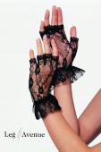 Leg Avenue - Edle kurze Spitzen Handschuhe ohne Finger in 2 Farben