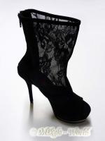 hier klicken für eine vergrösserte Darstellung von Zip-Stiefel Sienna mit Spitze schwarz