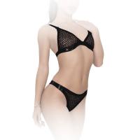 hier klicken für eine vergrösserte Darstellung von Ledapol - Atemberaubender Latex Netz Bikini