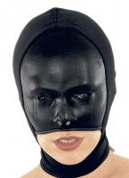 hier klicken für eine vergrösserte Darstellung von Ledapol - Damen Leder Stretch Kopfmaske mit Zip