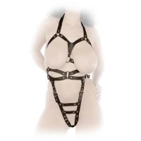 hier klicken für eine vergrösserte Darstellung von Ledapol - Echt Leder Harness Body extrem ouvert