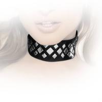 hier klicken für eine vergrösserte Darstellung von Insistline - Datex Nieten Halsband mit Klettverschluss