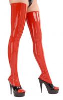 hier klicken für eine vergrösserte Darstellung von Anita Berg - Latex Overknee Strümpfe rot