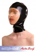 hier klicken für eine vergrösserte Darstellung von Anita Berg - Latex Kopfmaske mit Transparenz ohne Zip
