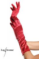 hier klicken für eine vergrösserte Darstellung von Leg Avenue - Elegante halblange Satin Handschuhe in diversen Farben