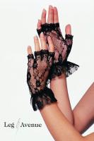 hier klicken für eine vergrösserte Darstellung von Leg Avenue - Edle kurze Spitzen Handschuhe ohne Finger in 2 Farben