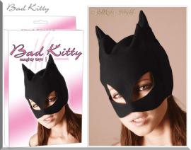 Bad Kitty - Extravagante Gothic Kopf-Maske im Cat Look schwarz - Gr. S-L