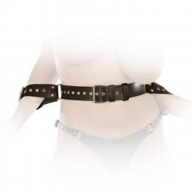 Ledapol - Echt Leder Bondage Taillengrtel mit Armfesseln